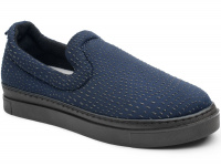 Женские слипоны Las Espadrillas 6406-89  (тёмно-синий) оптом