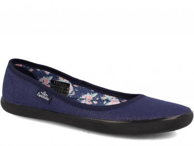 Женские балетки Las Espadrillas LE2203-42 Black Navy оптом