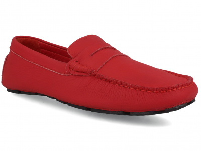 Мужские мокасины Forester Red Leather Tods 5103-47 оптом