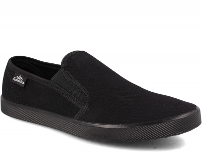 Мужские слипоны Las Espadrillas Eco Soft 6088-27 Black оптом