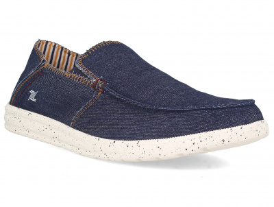 Мужские слипоны Las Espadrillas Navy 10128-89 оптом