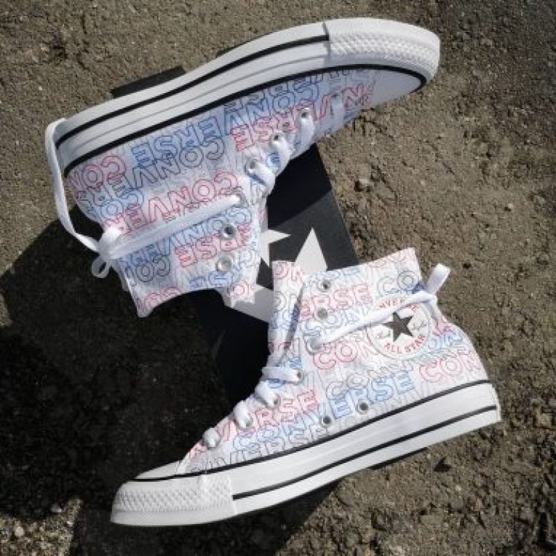 Купити оптом Чоловічі кеди Converse Chuck Tailor All Star Wordmark Print Hi 170107C - Фото 6