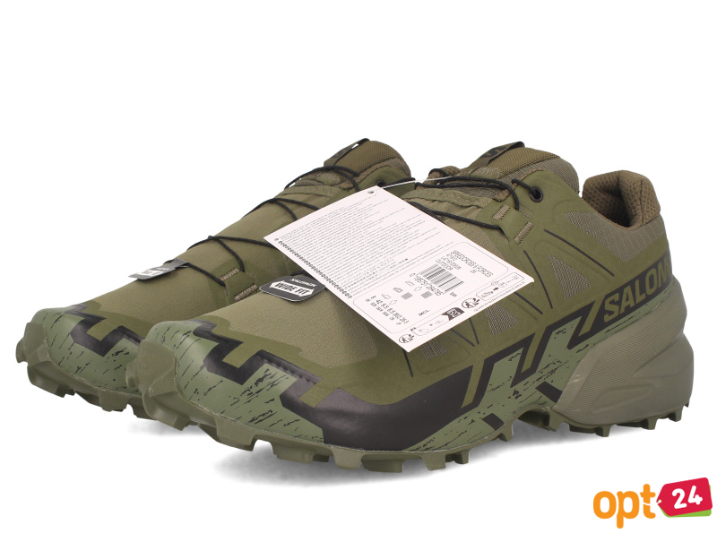 Купити оптом Чоловічі кросівки Salomon 471612 Speedcross 6 Forces Khaki  - Фото 7