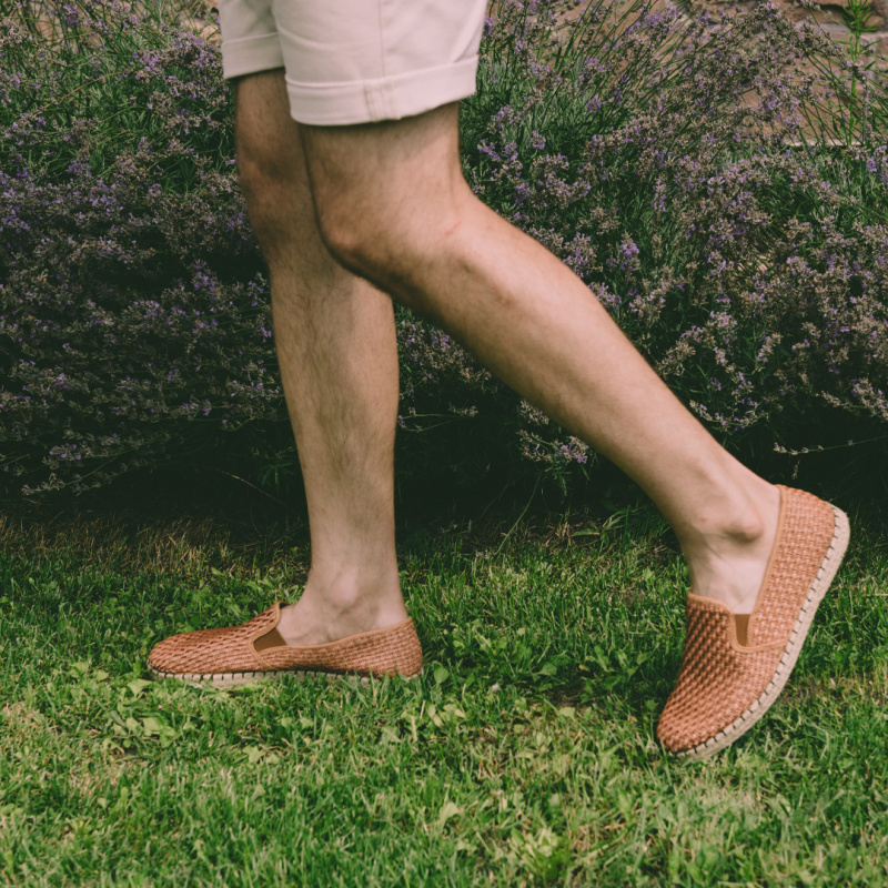 Купить оптом Мужские слипоны Las Espadrillas Cuero FV0102-04 Made in Spain - Изображение 7